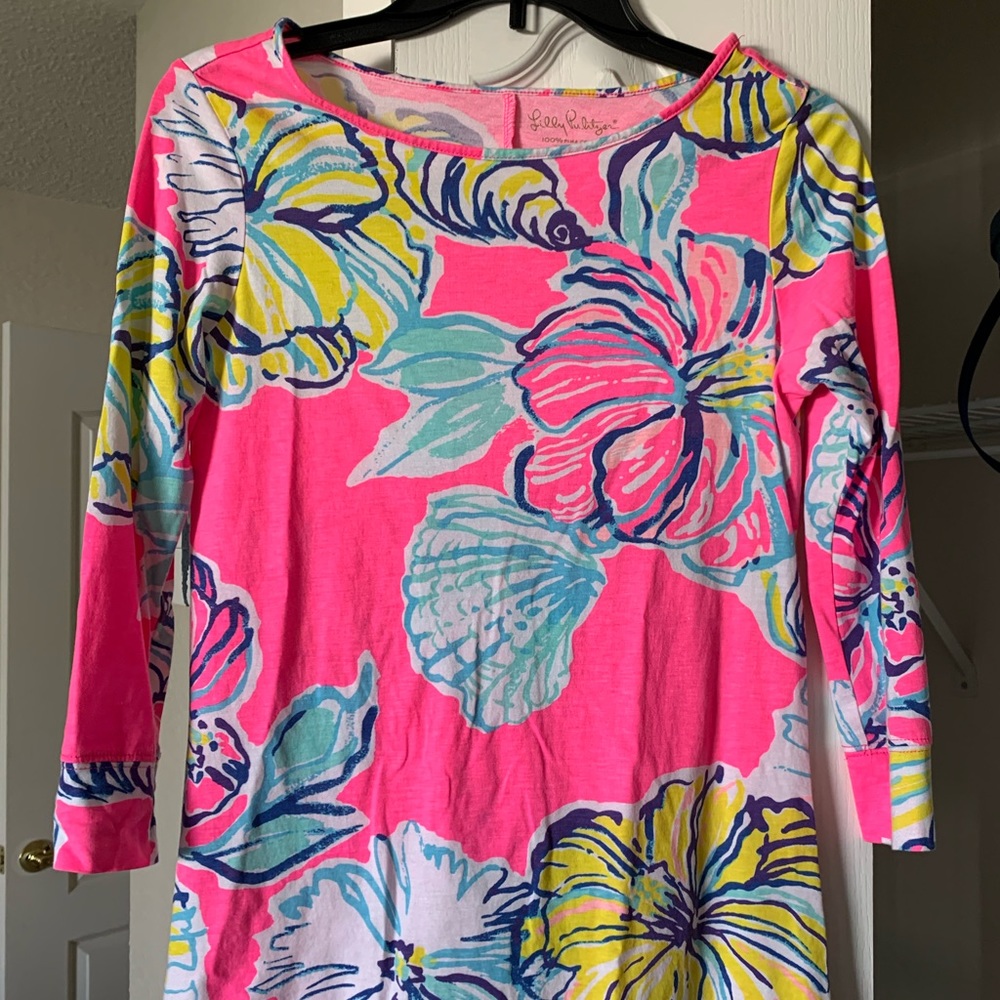 Lilly Pulitzer S 3/4 length sleeve top